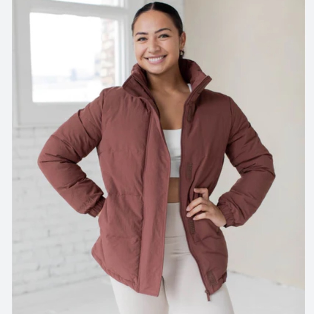 Savvi Cinnamon Puffer Coat